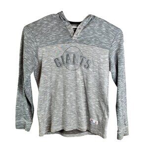 San Francisco Giants Gray Long Sleeve Hooded Shirt L True Fan Series